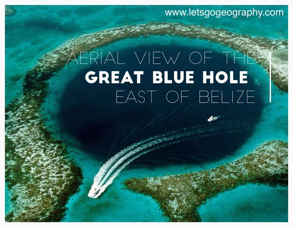 The Great Blue Hole in Belize