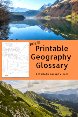 How to Use a Quick &amp; Easy Printable Geography Glossary | Lets Go Geography